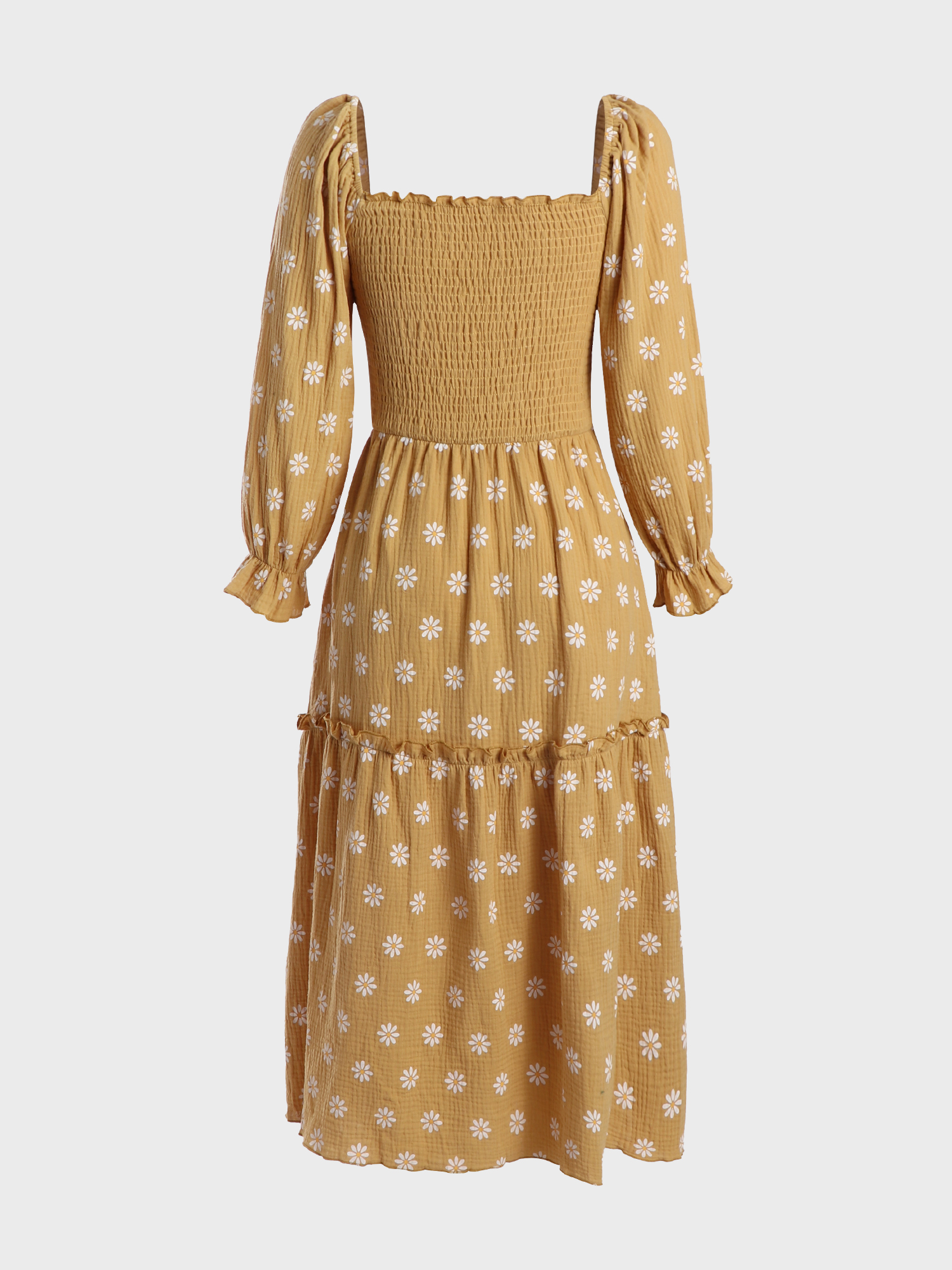 Lady Square-Neck Heronsbill Dress