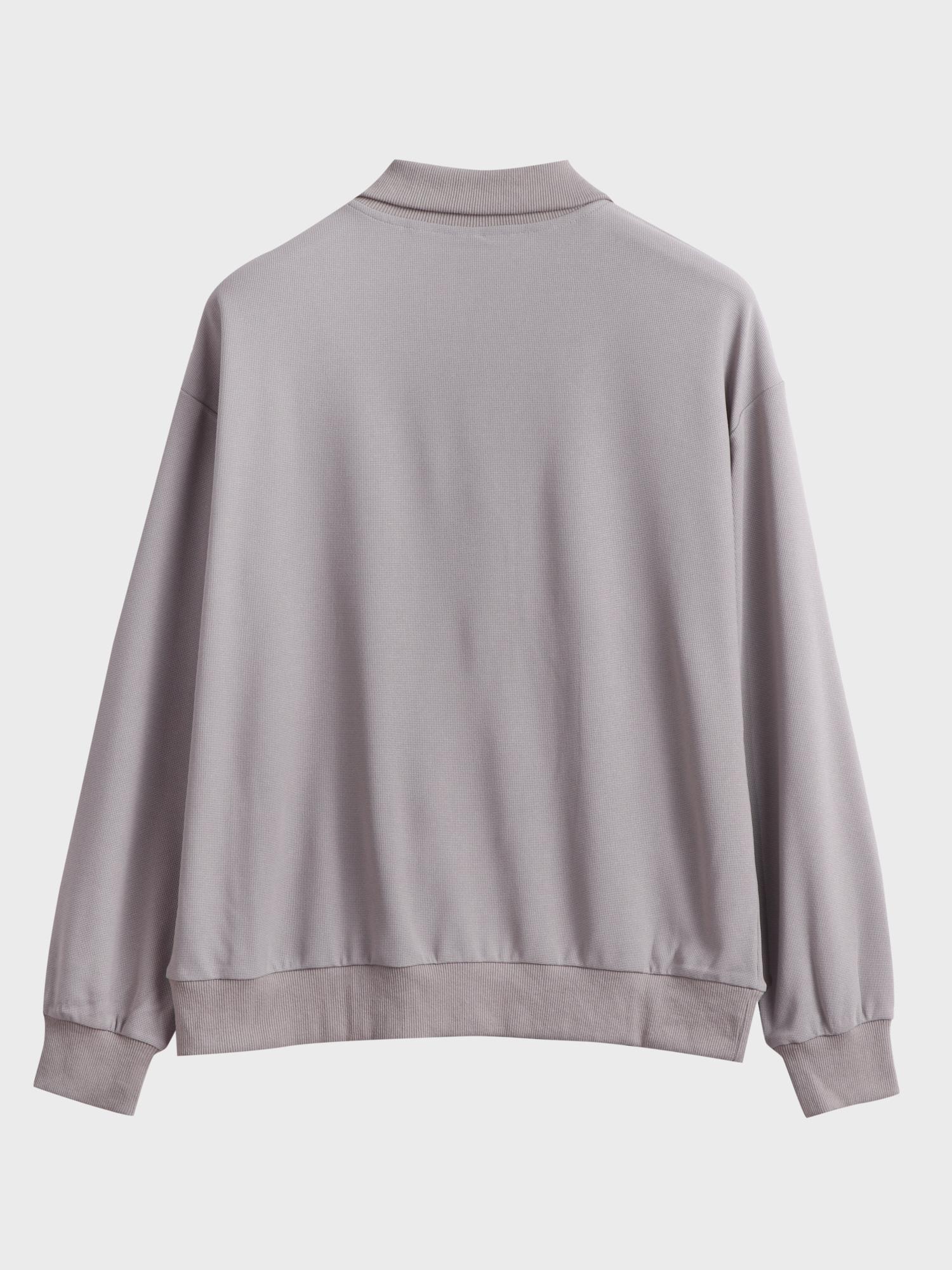 Half Zip Waffle Casual Set