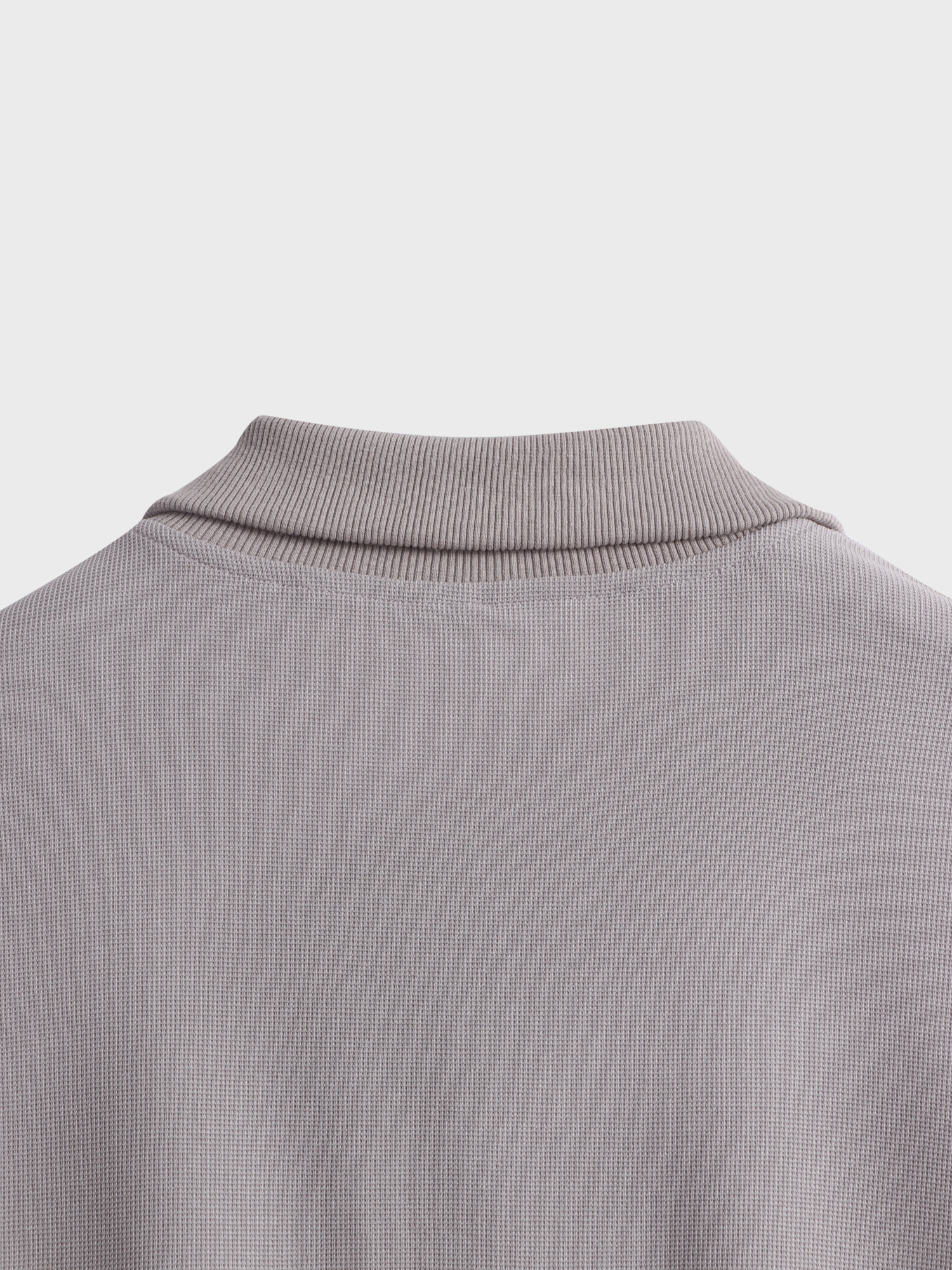 Half Zip Waffle Casual Set