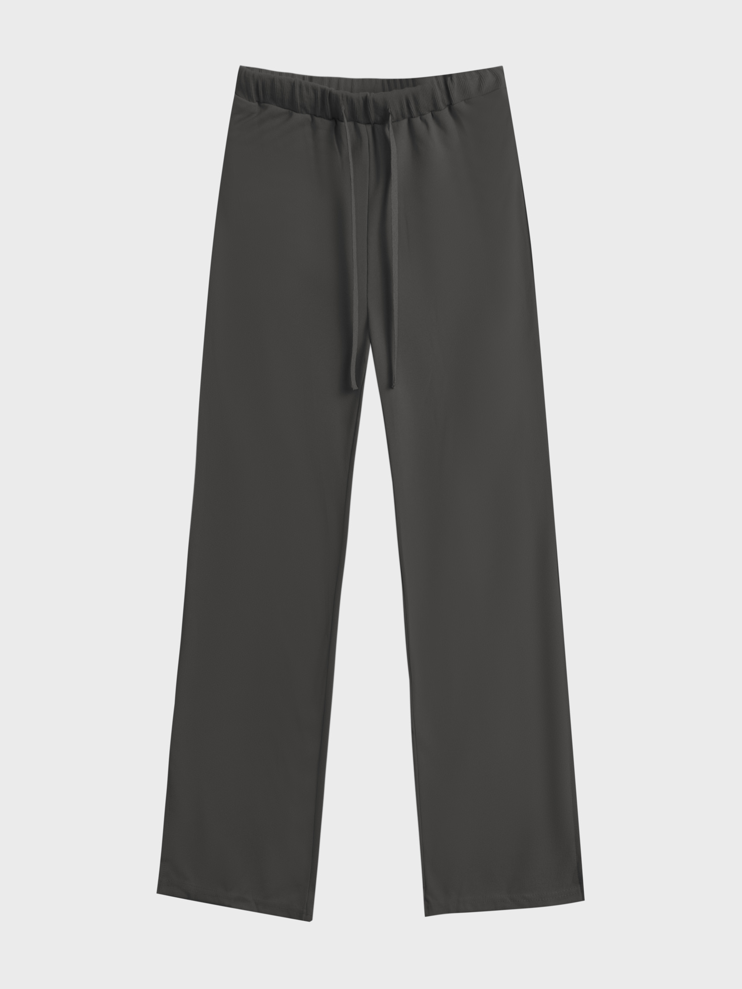 Half Zip Waffle Casual Set