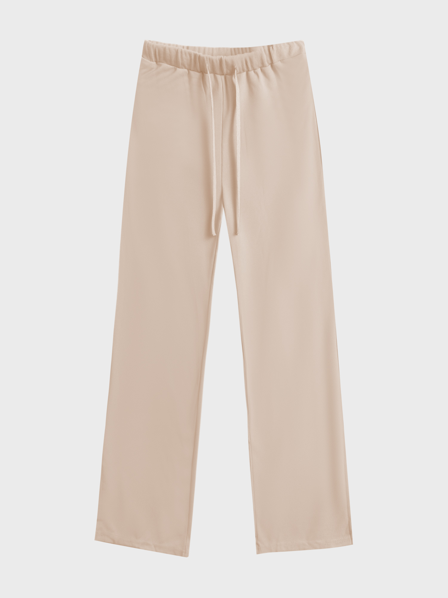 Half Zip Waffle Casual Set