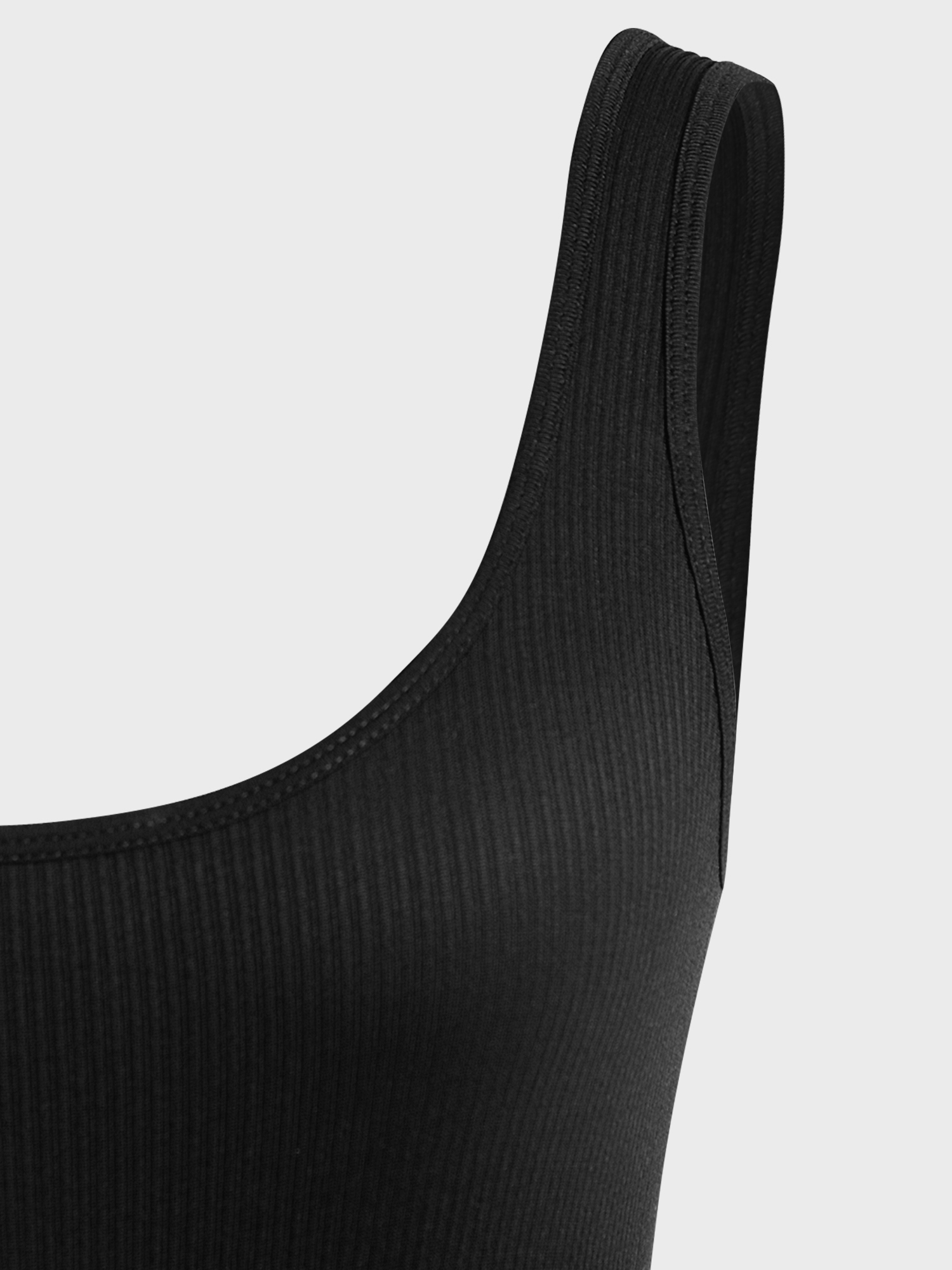 Sexy Elastic Ribbed Fitness Bodysuit 