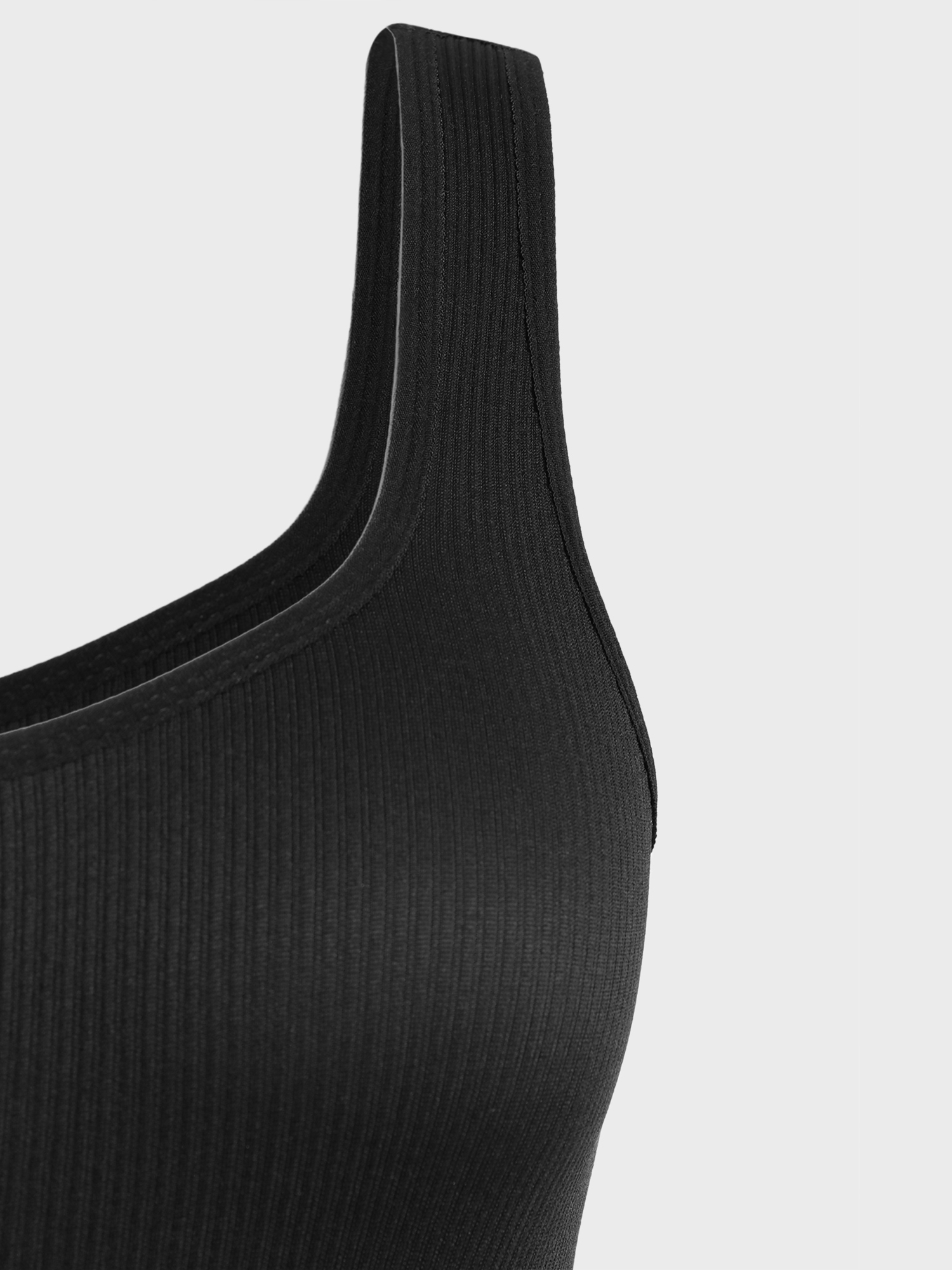 Flattering High-Leg Cut Ribbed Bodysuit