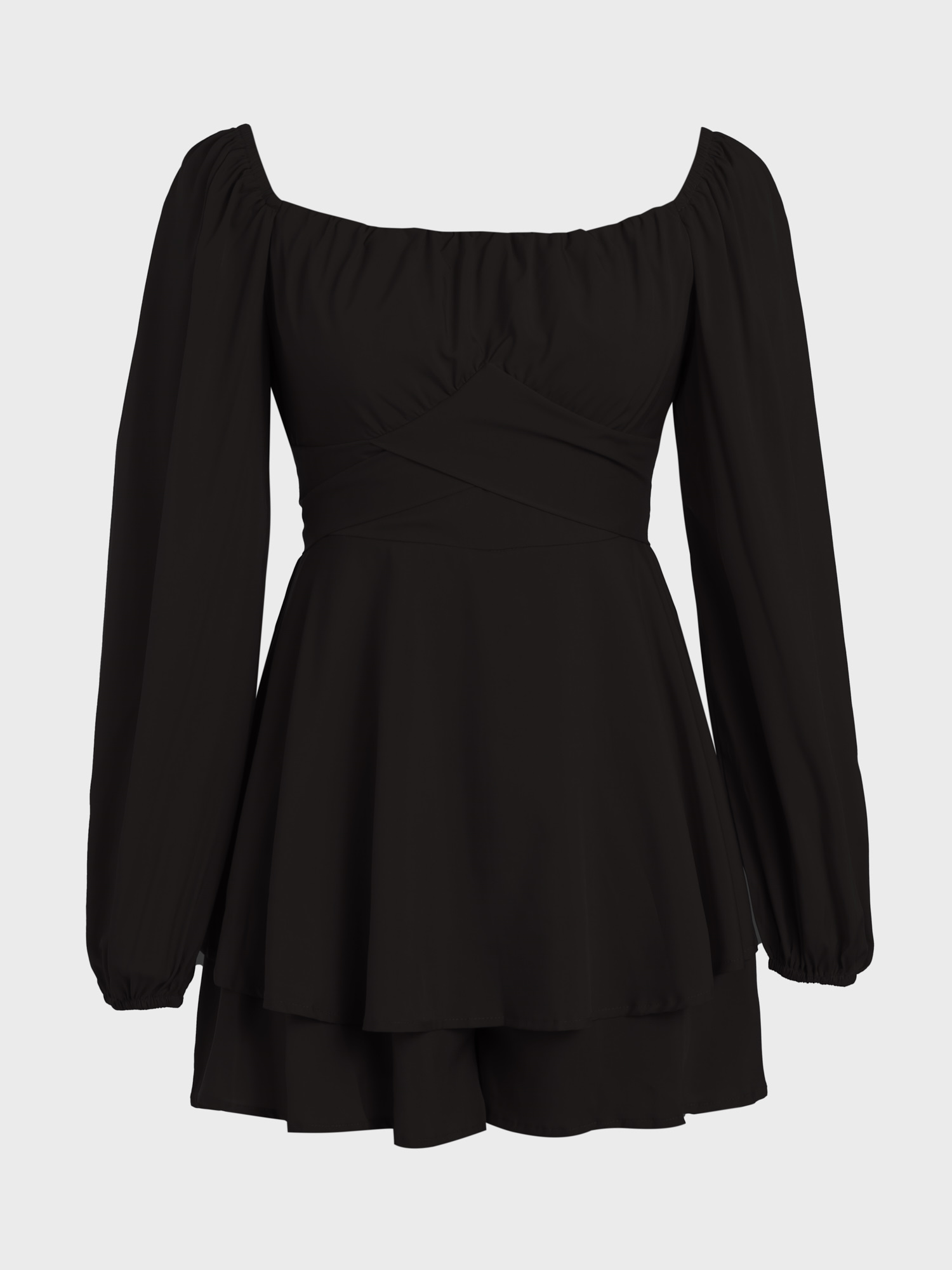 Fall Fashion Sweetheart-Neck Ruffled Skorts