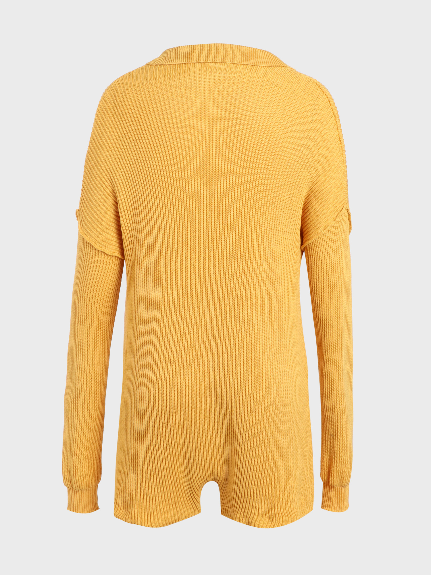 Laid-Back V-Neck Knit Romper