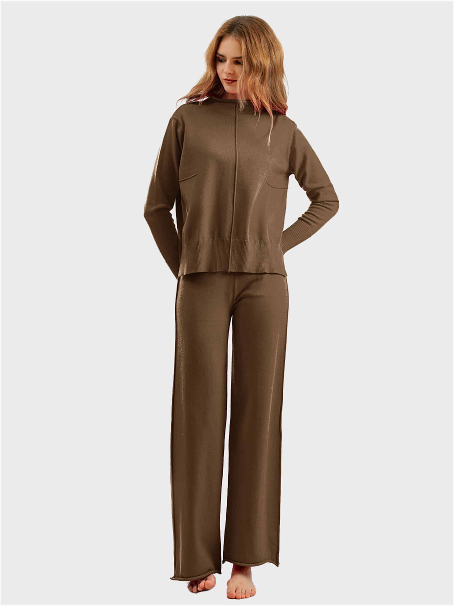 Classy Turtleneck Knit 2-Piece Set