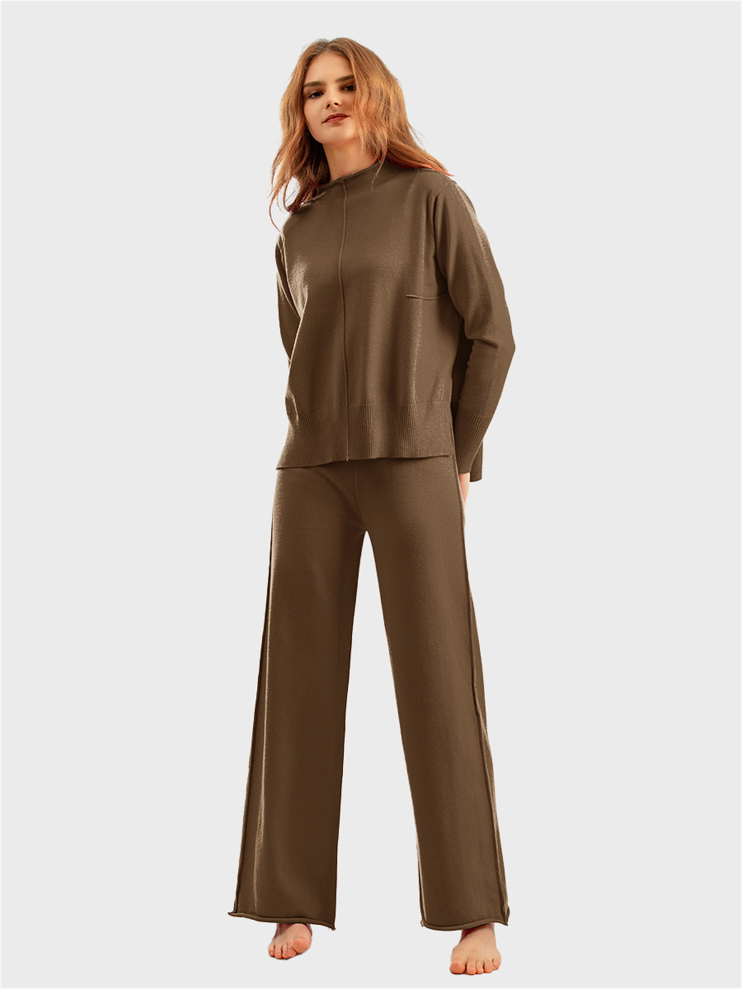 Classy Turtleneck Knit 2-Piece Set