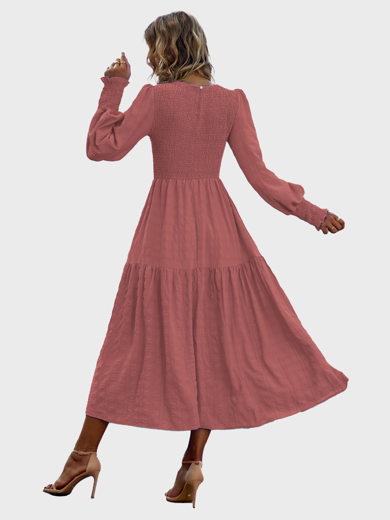 High-Grade  Elastic Billowing Dress