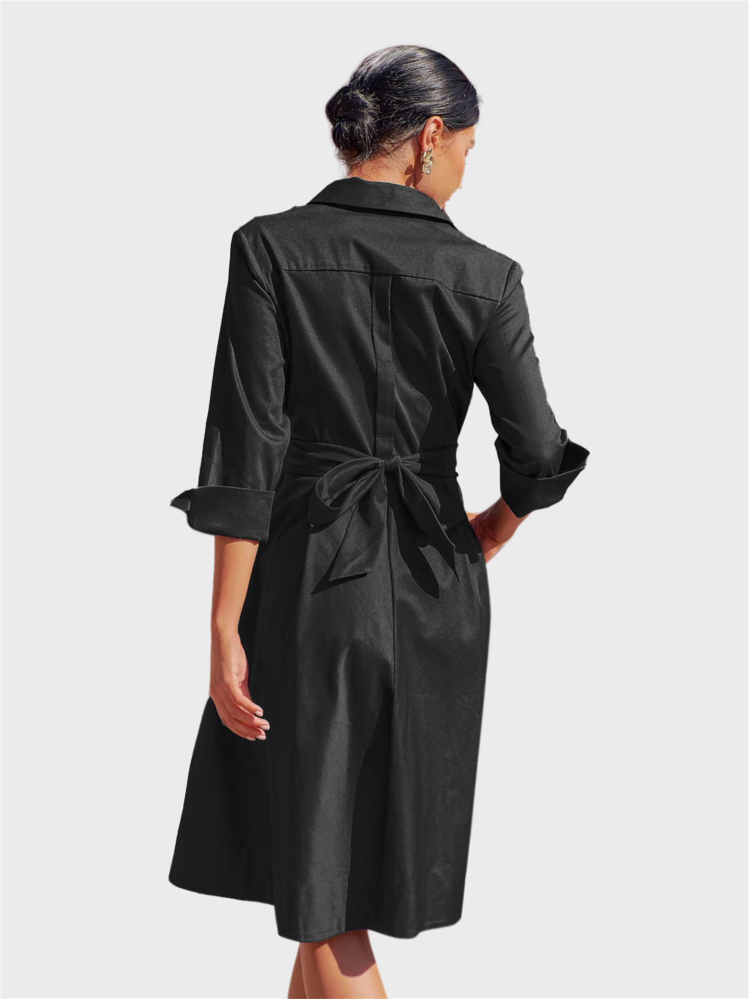 Remarkable Built-in Belt Shirt Dress