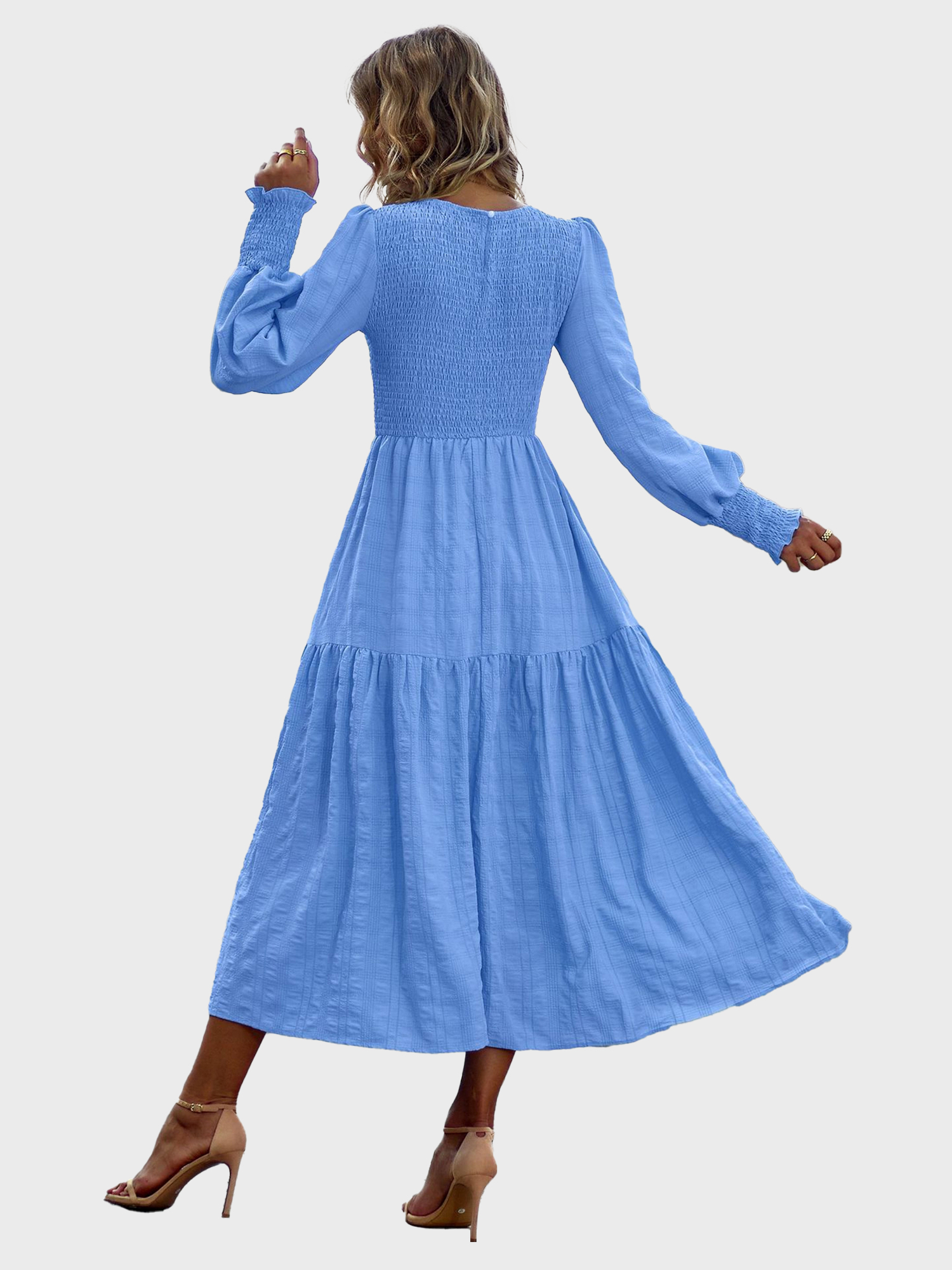 High-Grade  Elastic Billowing Dress