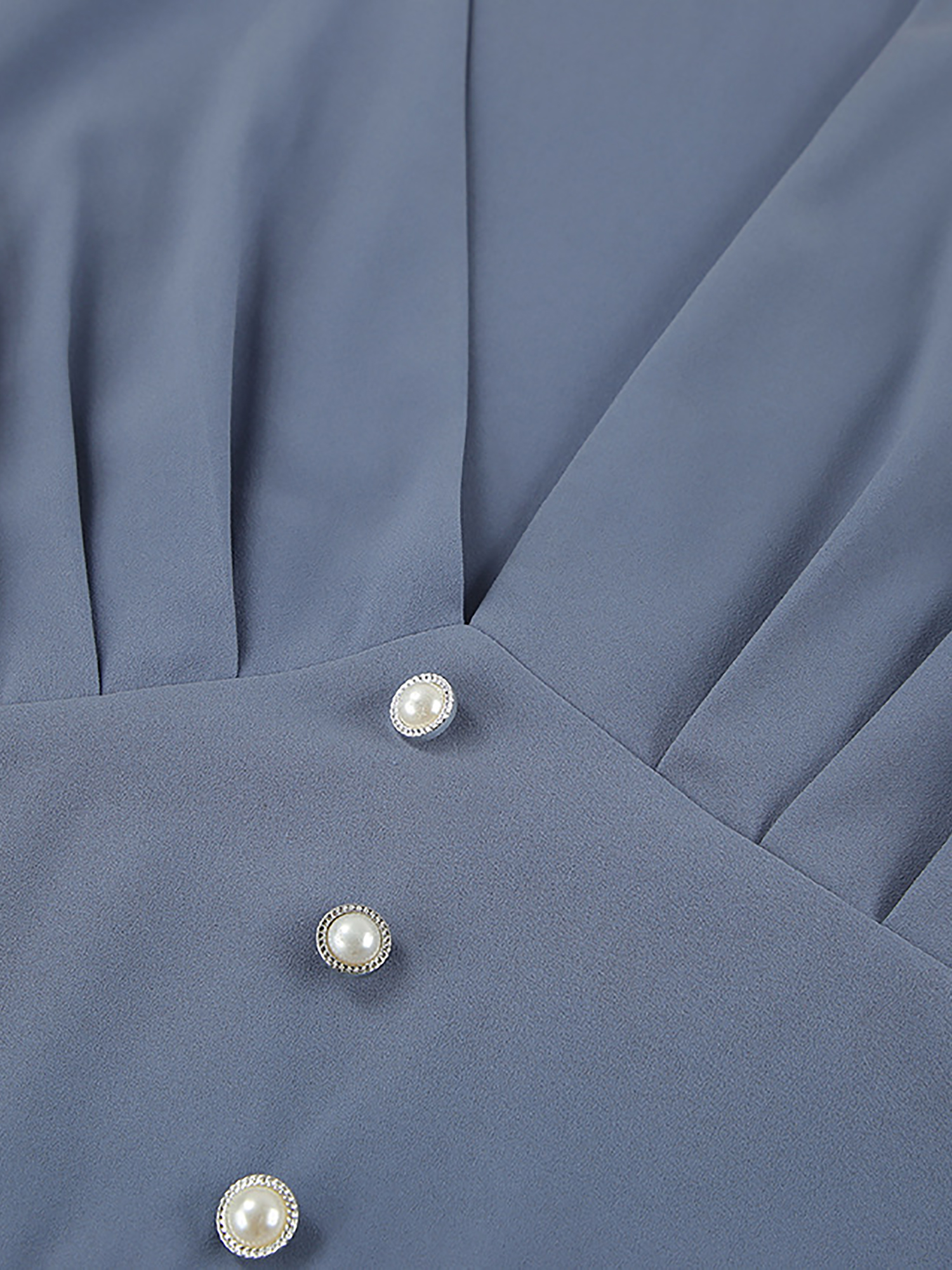 French Minimalism  V-Neck Dress