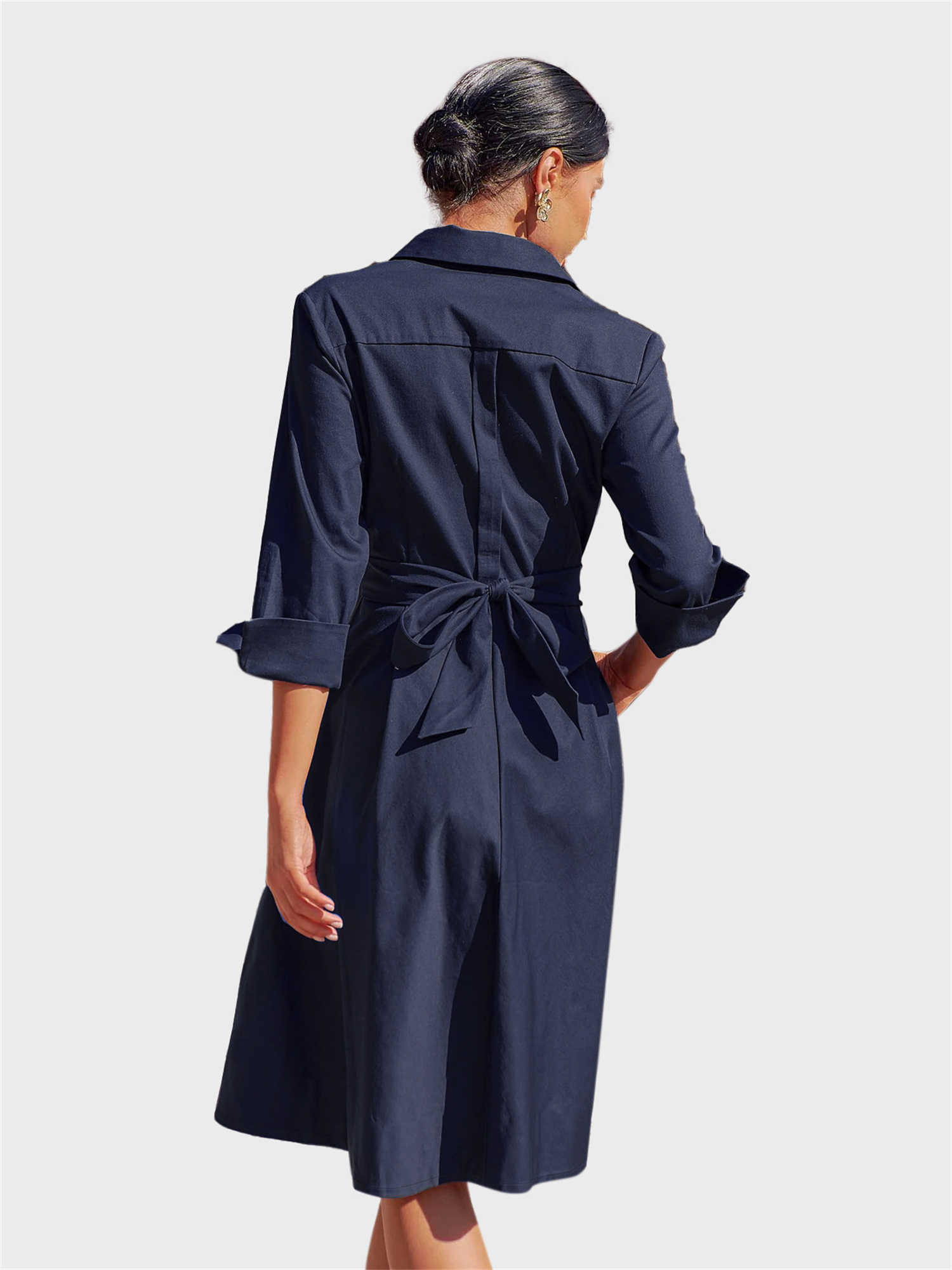 Remarkable Built-in Belt Shirt Dress