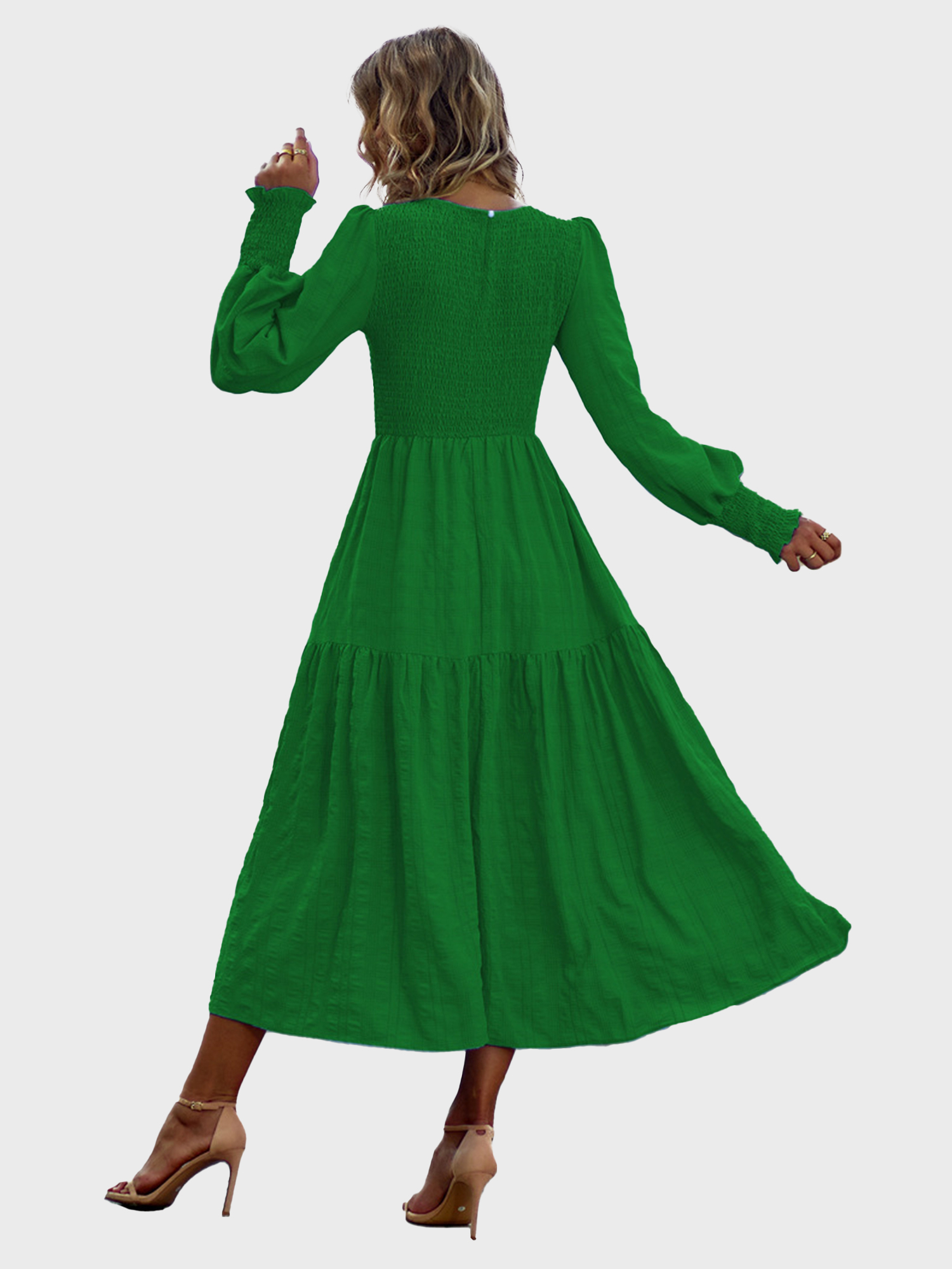 High-Grade  Elastic Billowing Dress