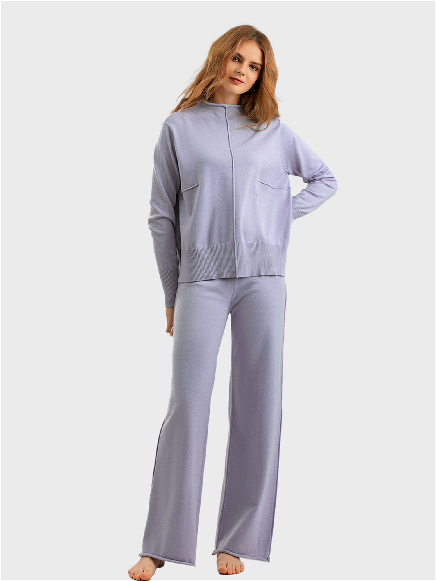 Classy Turtleneck Knit 2-Piece Set