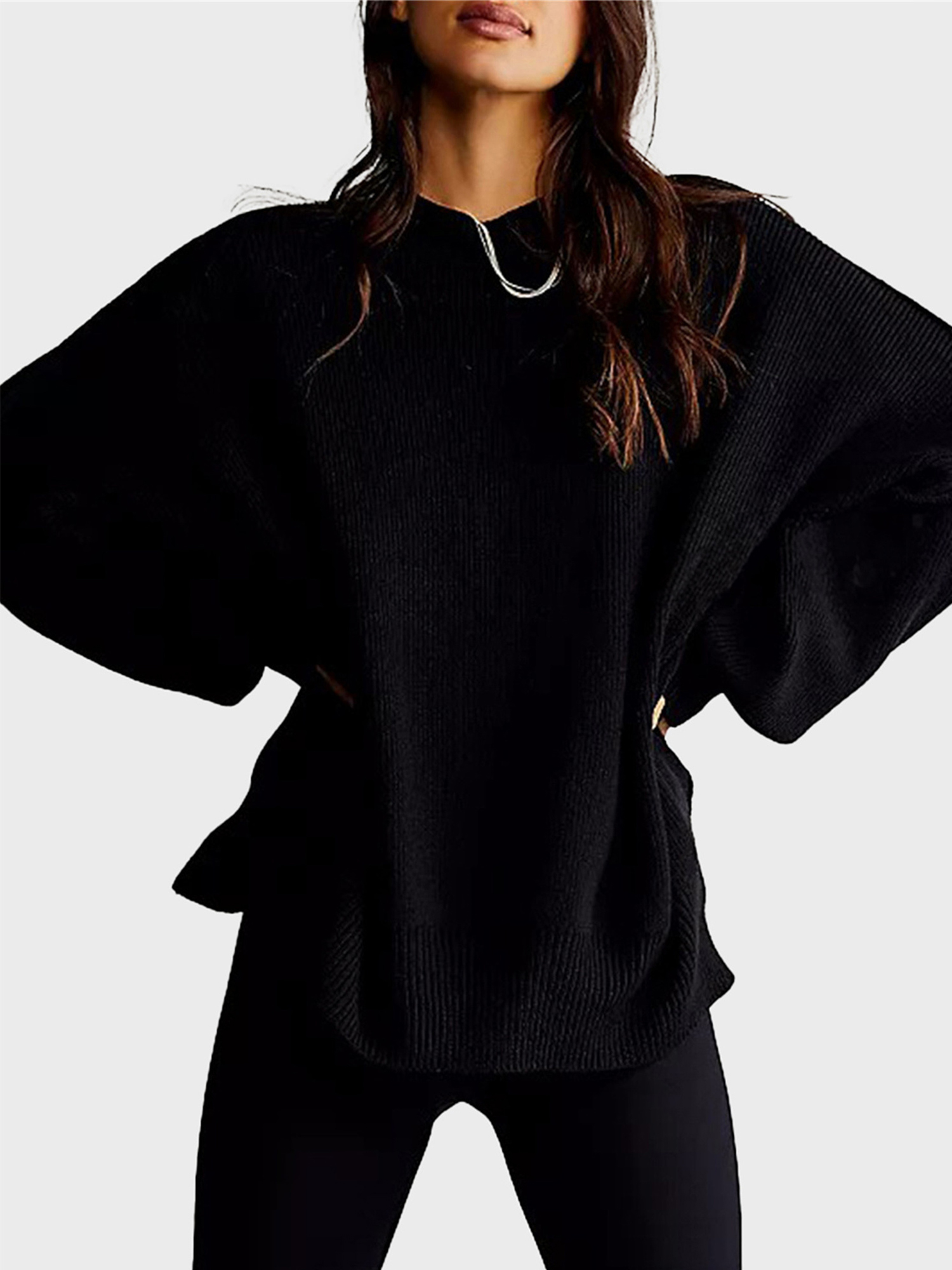 Versatile Loose Pullover Sweater