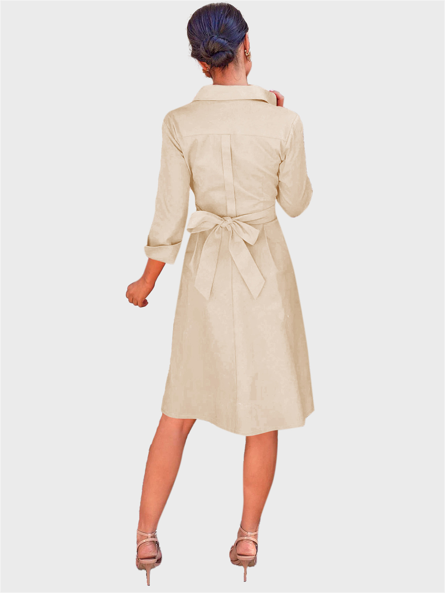 Remarkable Built-in Belt Shirt Dress