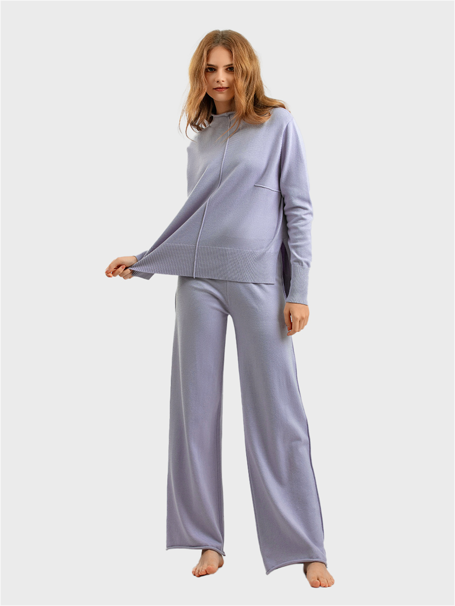 Classy Turtleneck Knit 2-Piece Set