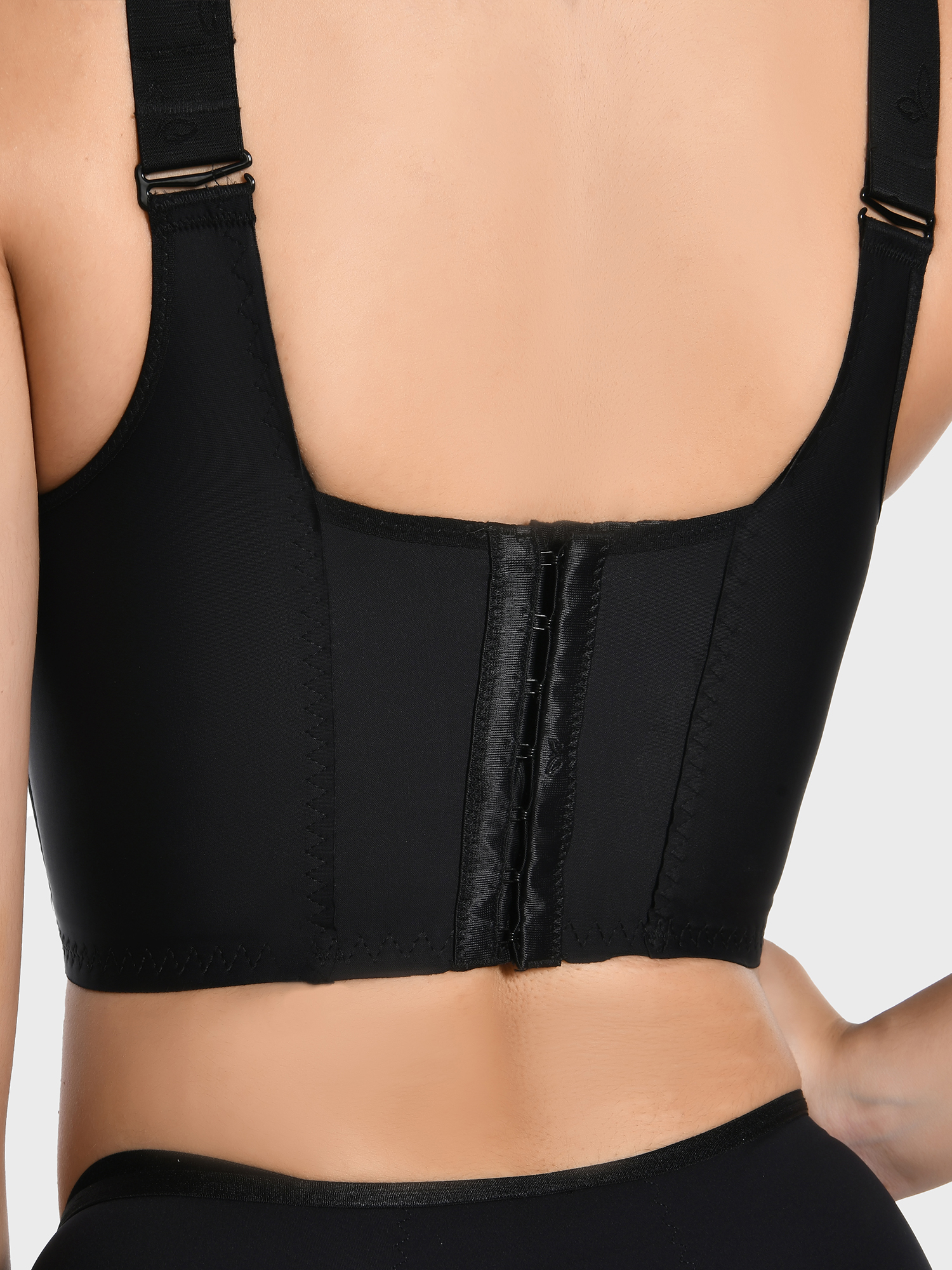 Front Closure Wide Straps Support Bra