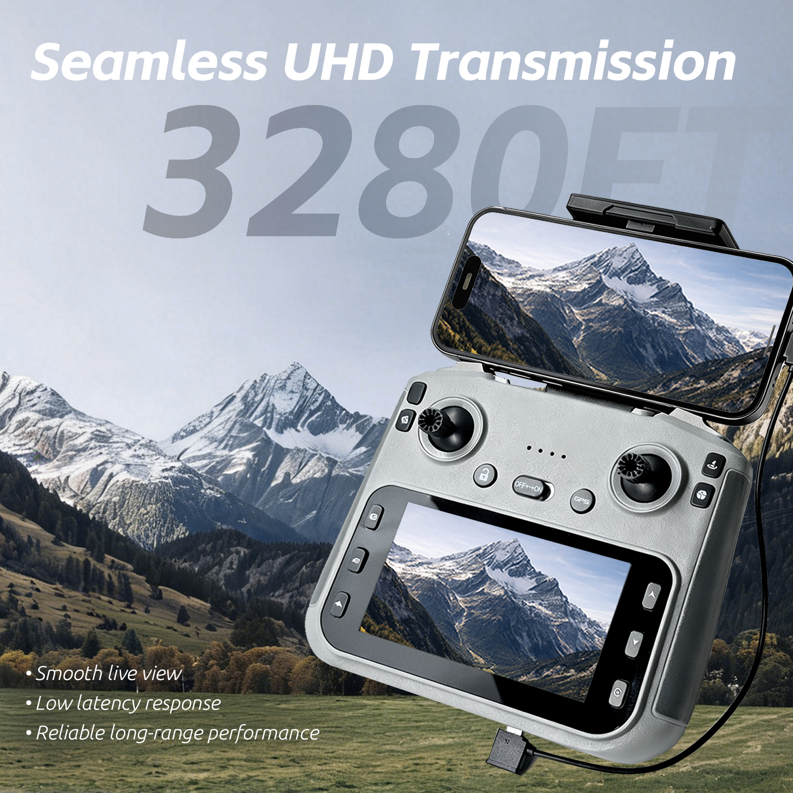 GPS Drone with EIS 4K Camera for Adults Kids, RC Drones with 4.5 inch HD Screen on Controller, Auto Return, 3 Batteries for 90 min Flight Time, 3280 FT Long Control Range Transmission, Circle Fly and Follow Me Mode, Foldable Quadcopter for Beginner Kids G