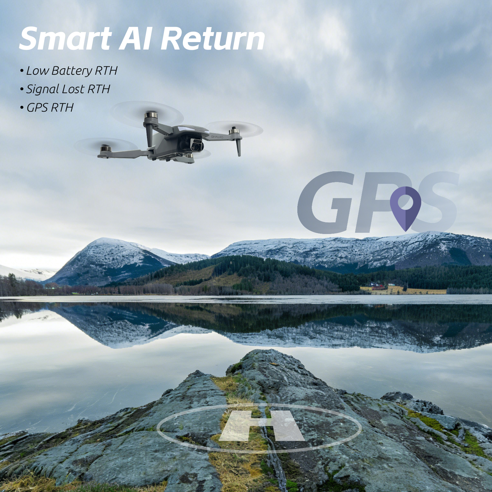 GPS Drone with EIS 4K Camera for Adults Kids, RC Drones with 4.5 inch HD Screen on Controller, Auto Return, 3 Batteries for 90 min Flight Time, 3280 FT Long Control Range Transmission, Circle Fly and Follow Me Mode, Foldable Quadcopter for Beginner Kids G