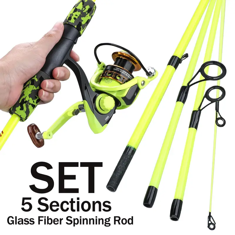 Conjunto de vara de pesca Sougayilang Combo de pesca para viagem detalhes 4