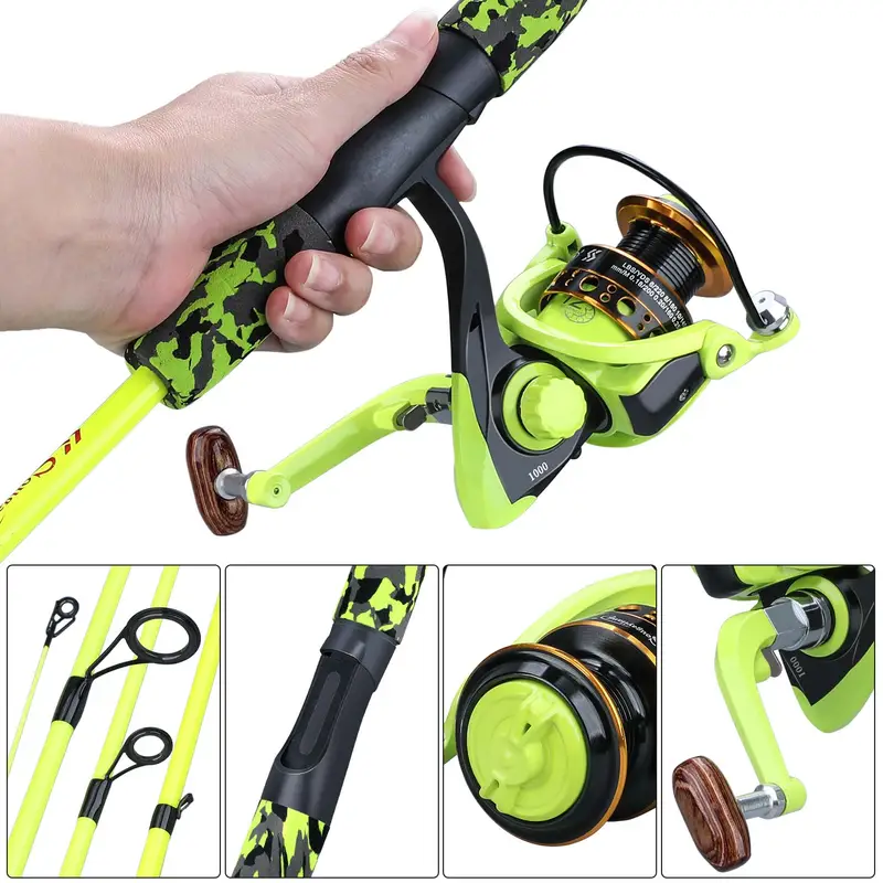 Conjunto de vara de pesca Sougayilang Combo de pesca para viagem detalhes 2