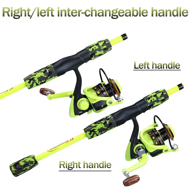 Conjunto de vara de pesca Sougayilang Combo de pesca para viagem detalhes 3