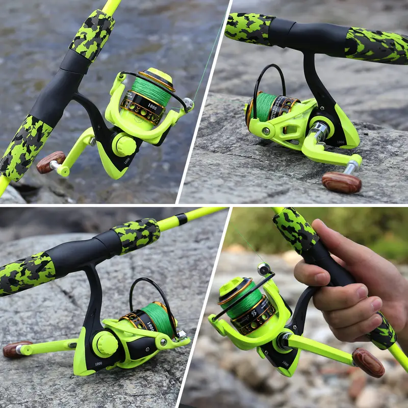 Conjunto de vara de pesca Sougayilang Combo de pesca para viagem detalhes 6