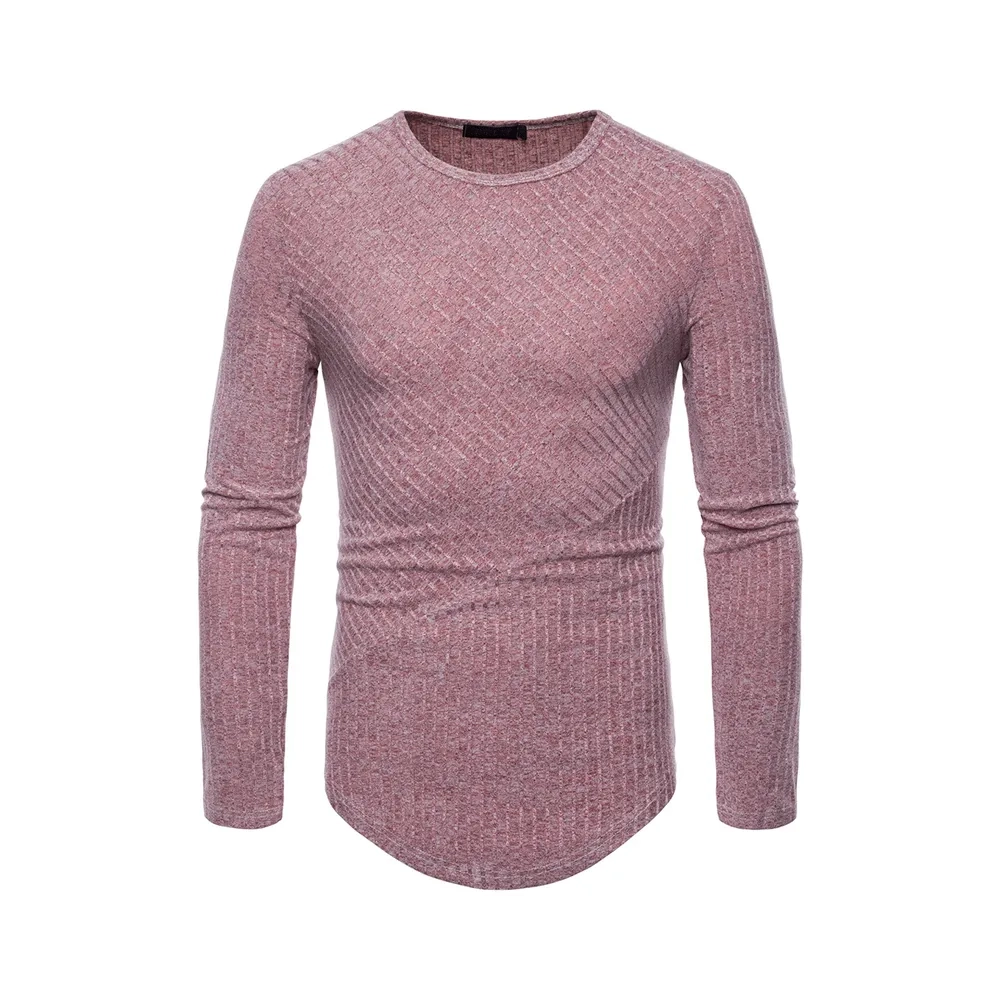Nuevas mangas largas casuales cómodas para hombres