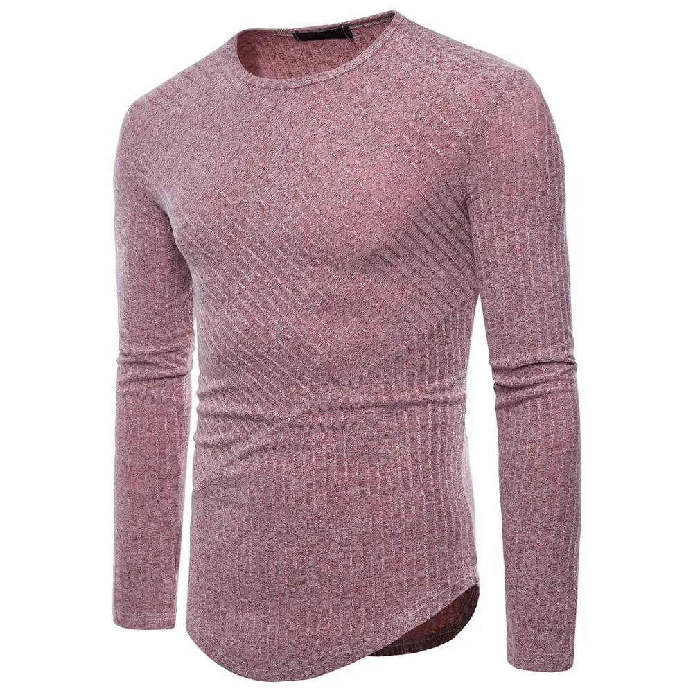 Nuevas mangas largas casuales cómodas para hombres