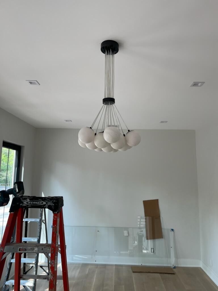 Alabaster Anne Globe Art Pendant Light