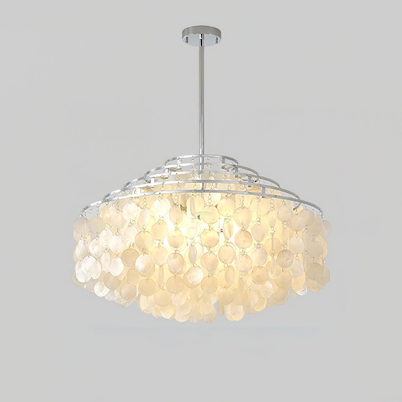 Round Shell Chandelier B with 2/3/4/5 layer-Sylvia Space