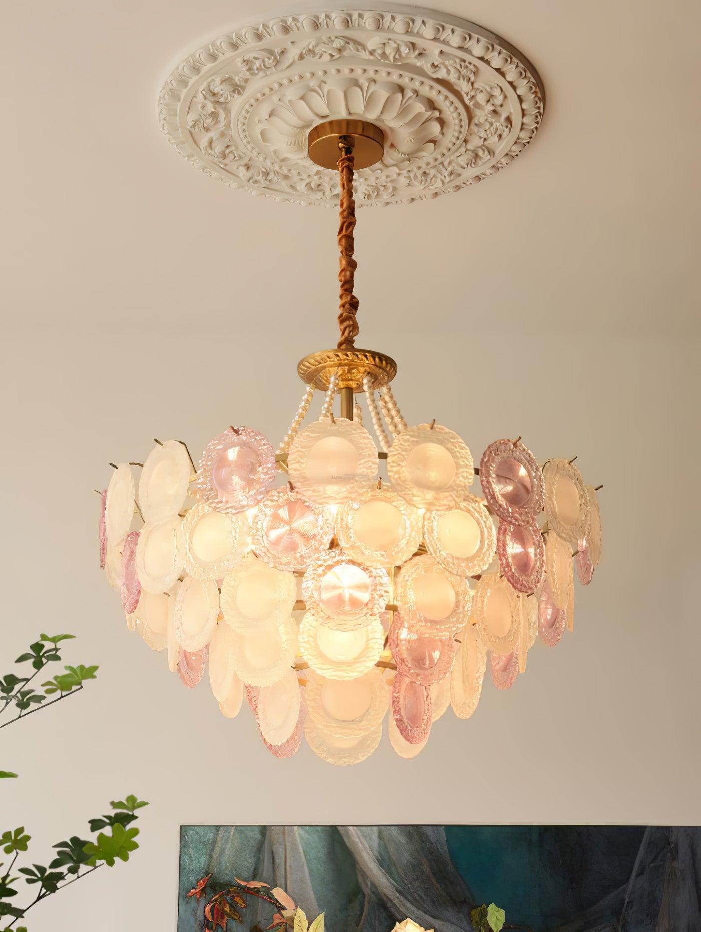 Rainbow Chandelier with Round/Long canopy-Sylvia Space