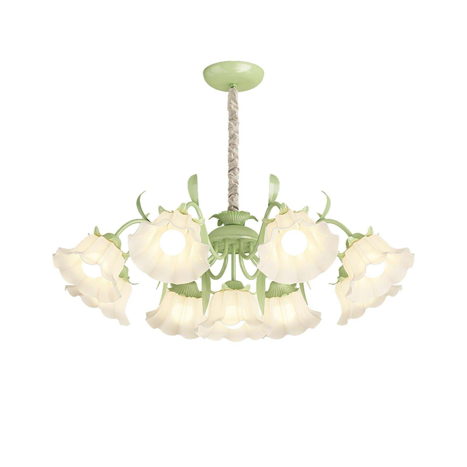 Pastoral Flower Chandelier with 6/9 heads-Sylvia Space