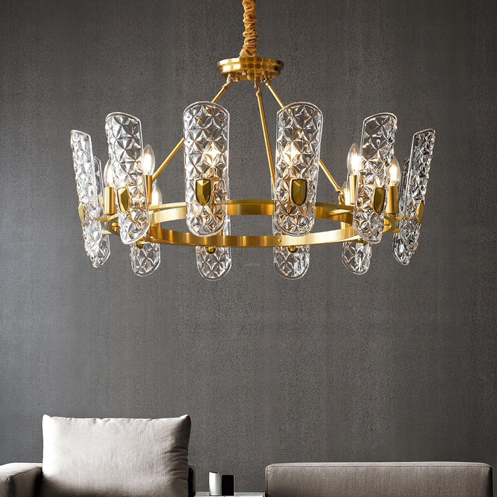 Brass Central Chandelier-Sylvia Space