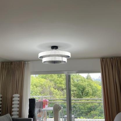 Hanging LED Chandelier ∅ 15.7″-Sylvia Space
