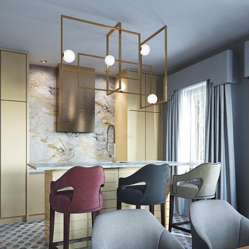 Mondrian Glass Ceiling Light L 47.2″-Sylvia Space