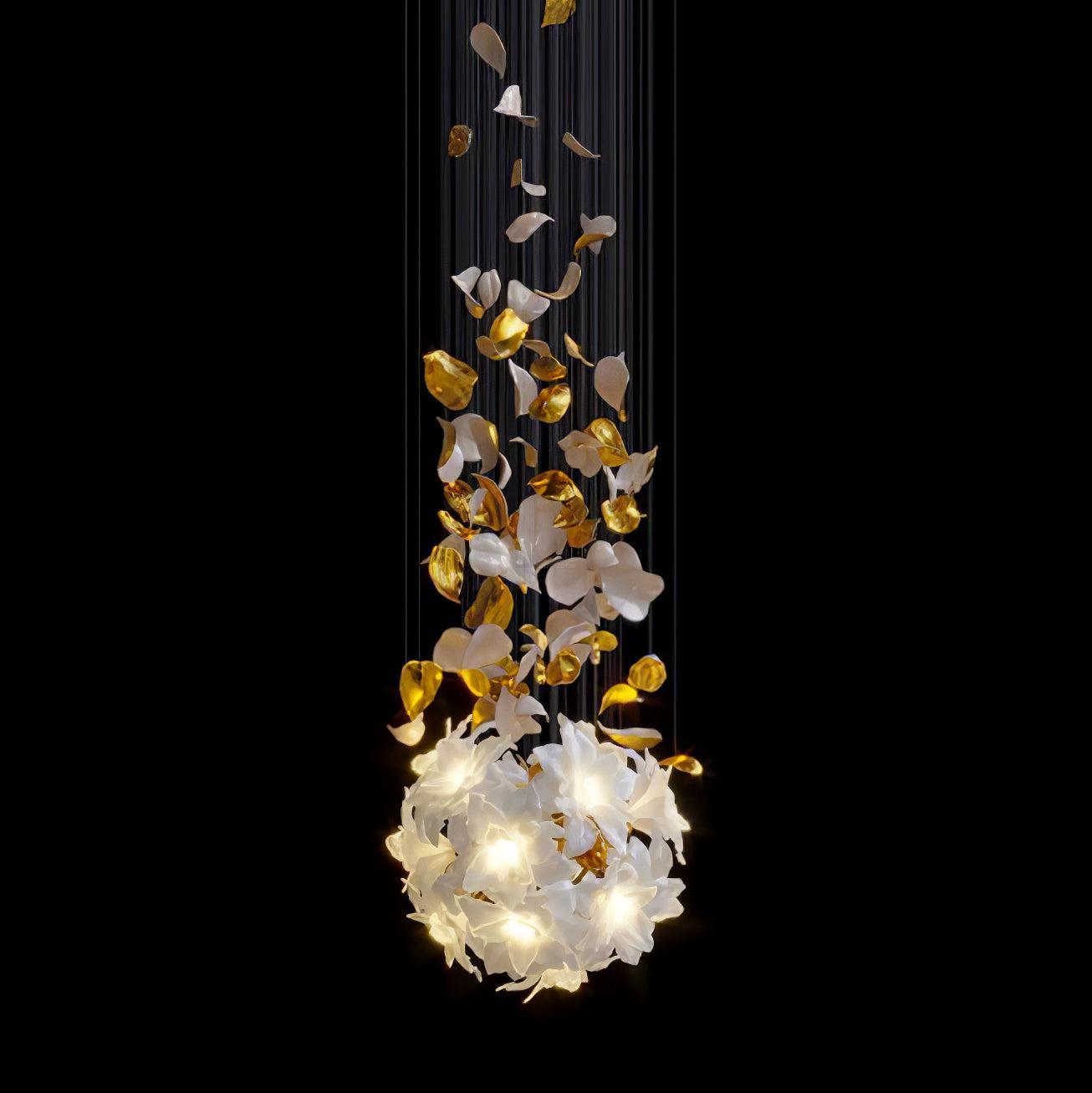 Flying Flowers Fluttering Chandelier with 6 Types-Sylvia Space