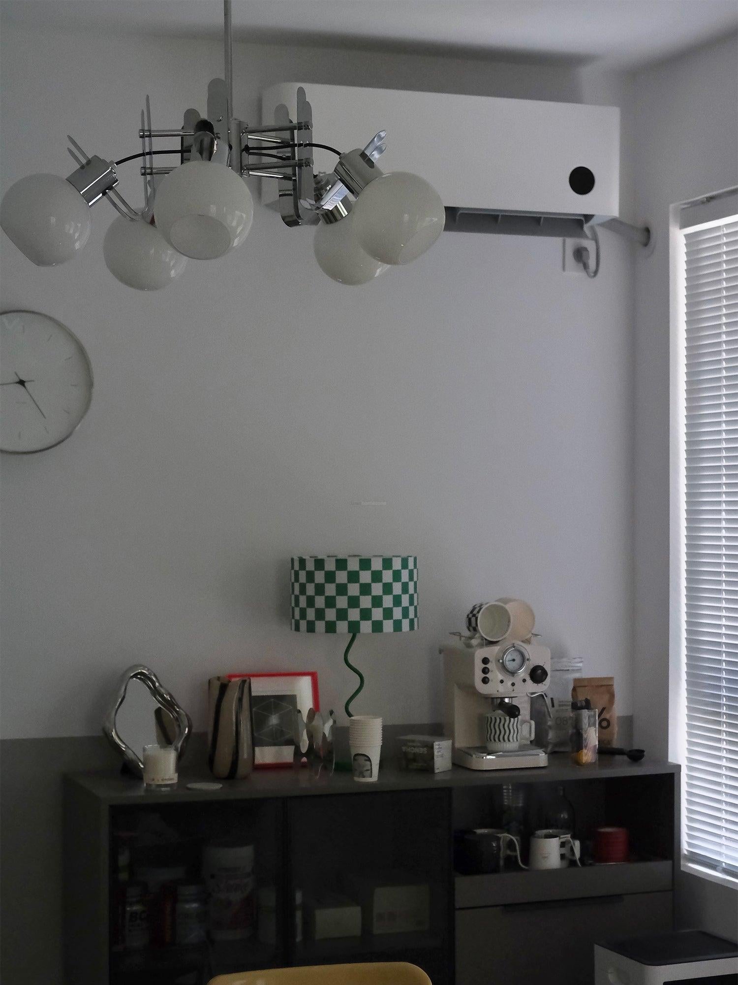 Geometrical Chrome Chandelier-Sylvia Space