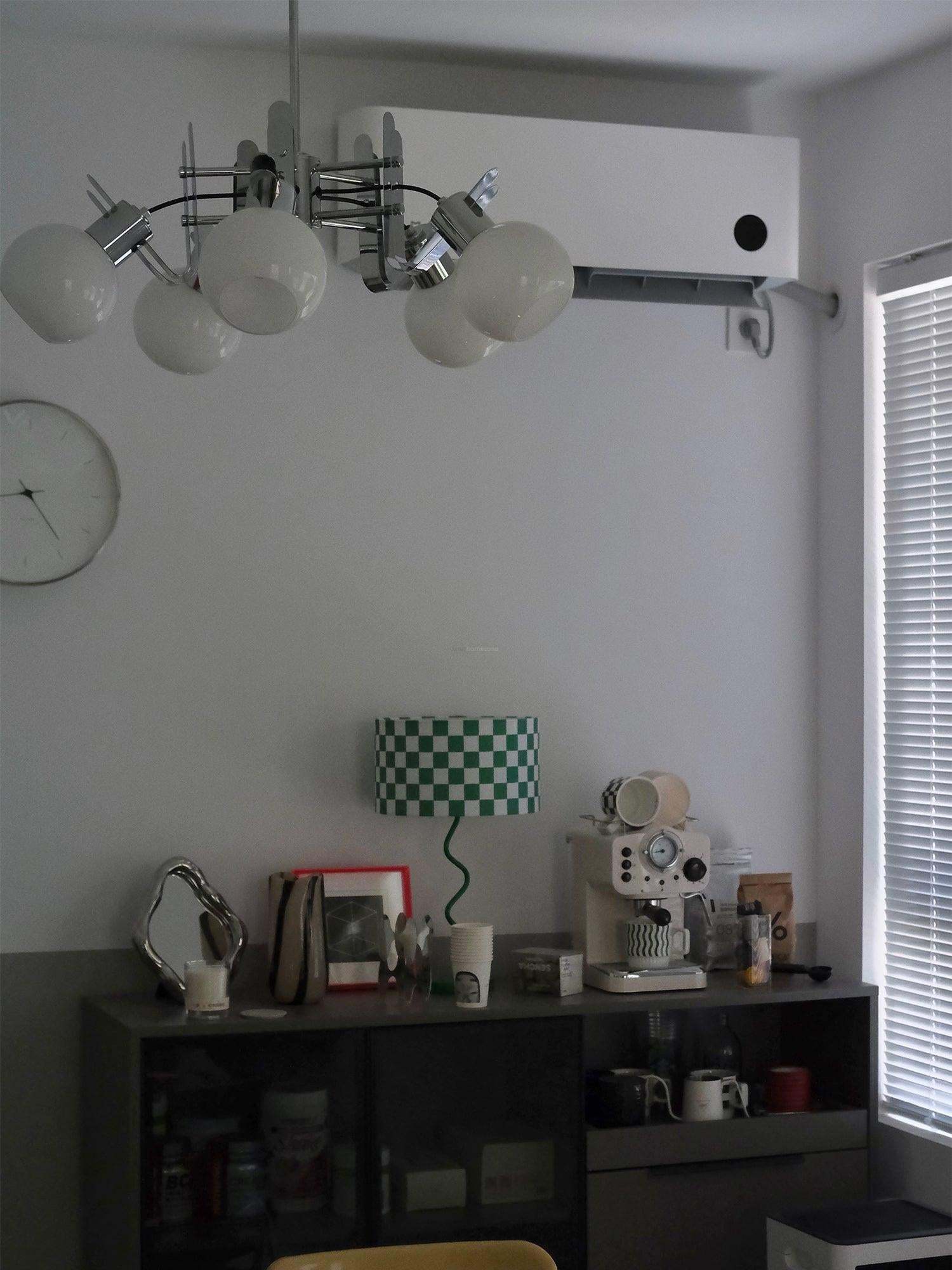 Geometrical Chrome Chandelier-Sylvia Space