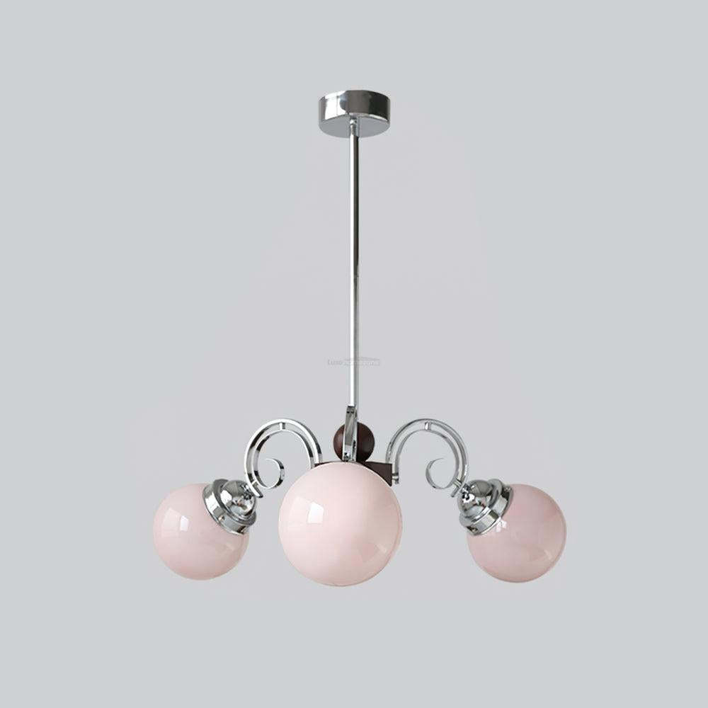 Kotter Cream Chandelier with 3/5 heads-Sylvia Space
