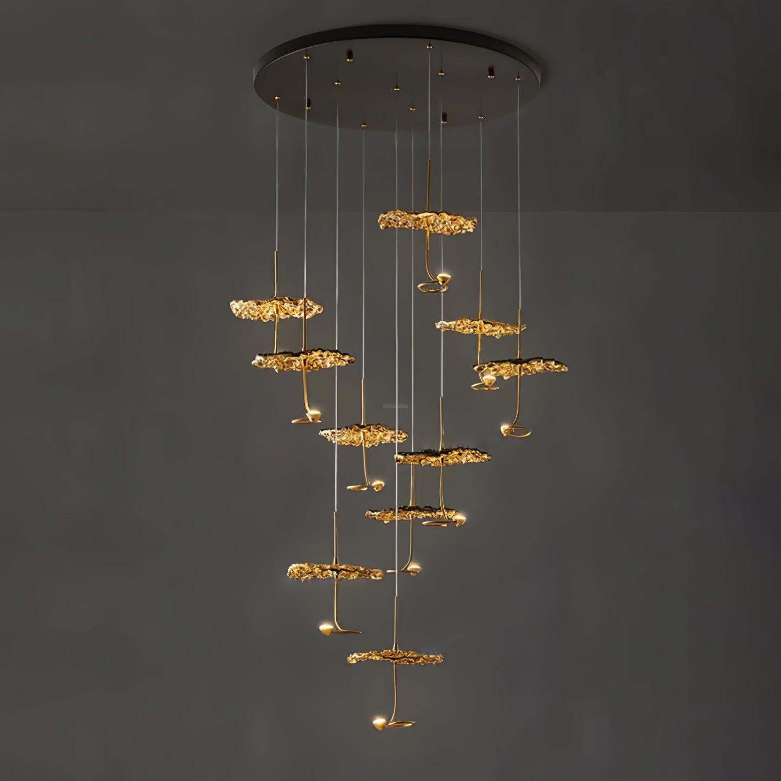 Brass Aviary Constellation Chandelier with 1/3/6/10/17/22 heads-Sylvia Space