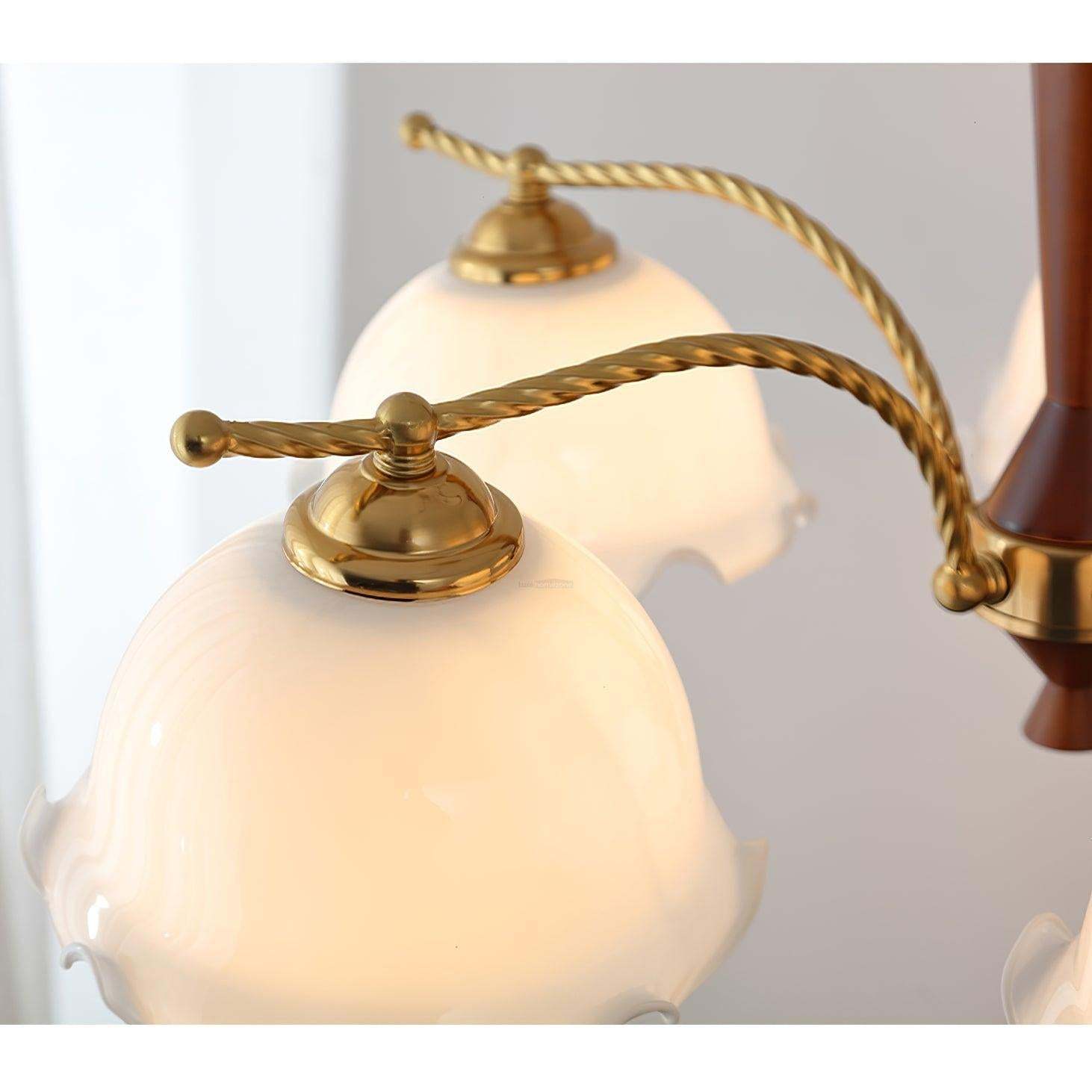 Milky Flower Chandelier ∅ 27.6″-Sylvia Space