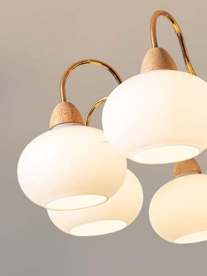 Glass Persimmon Chandelier with 3/5/6/8 heads-Sylvia Space