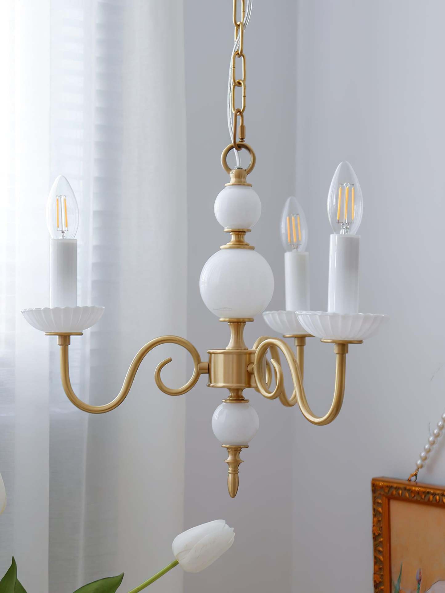 Carlita Chandelier with 3/5 heads-Sylvia Space