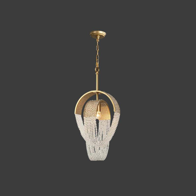 Mesh Crystal Chandelier with 1/6/9 heads-Sylvia Space