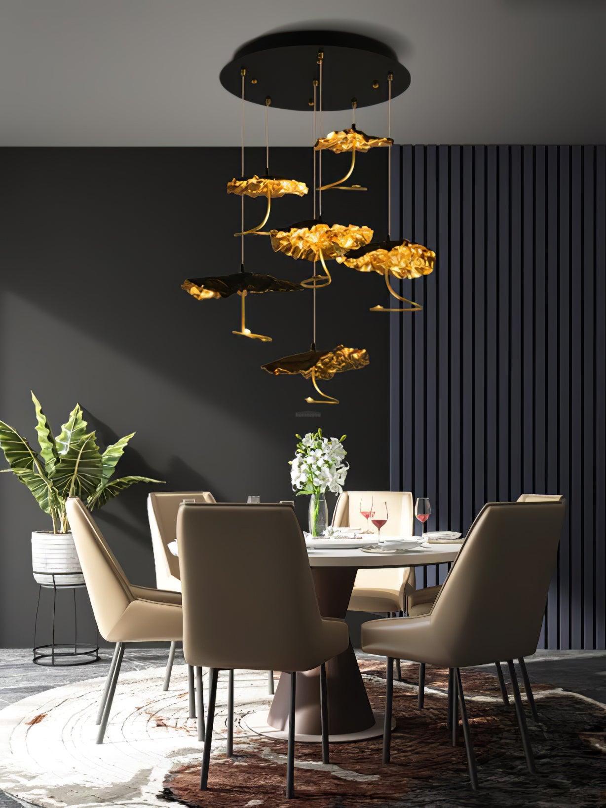 Brass Aviary Constellation Chandelier with 1/3/6/10/17/22 heads-Sylvia Space