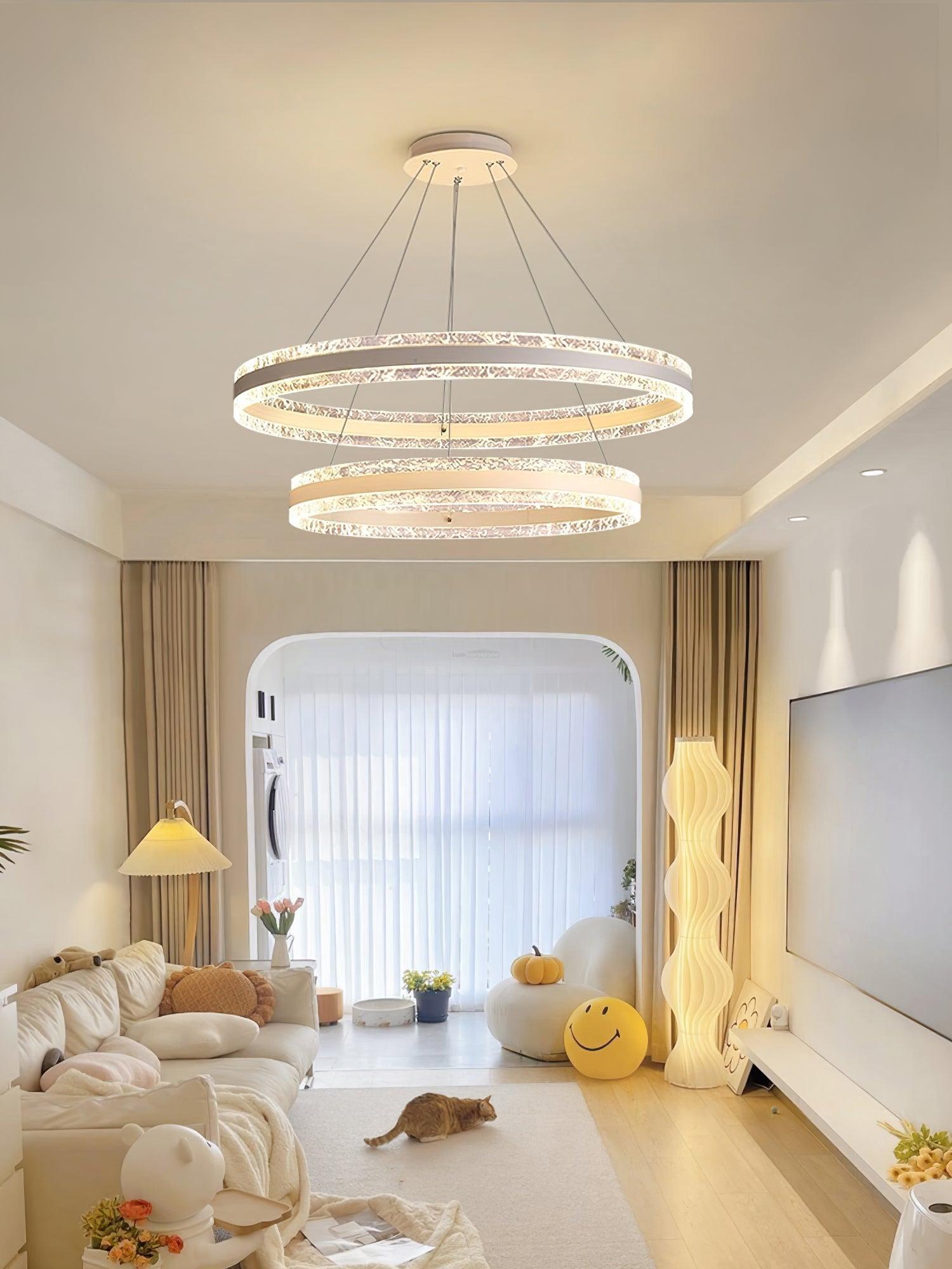 Modern Circle Chandelier-Sylvia Space
