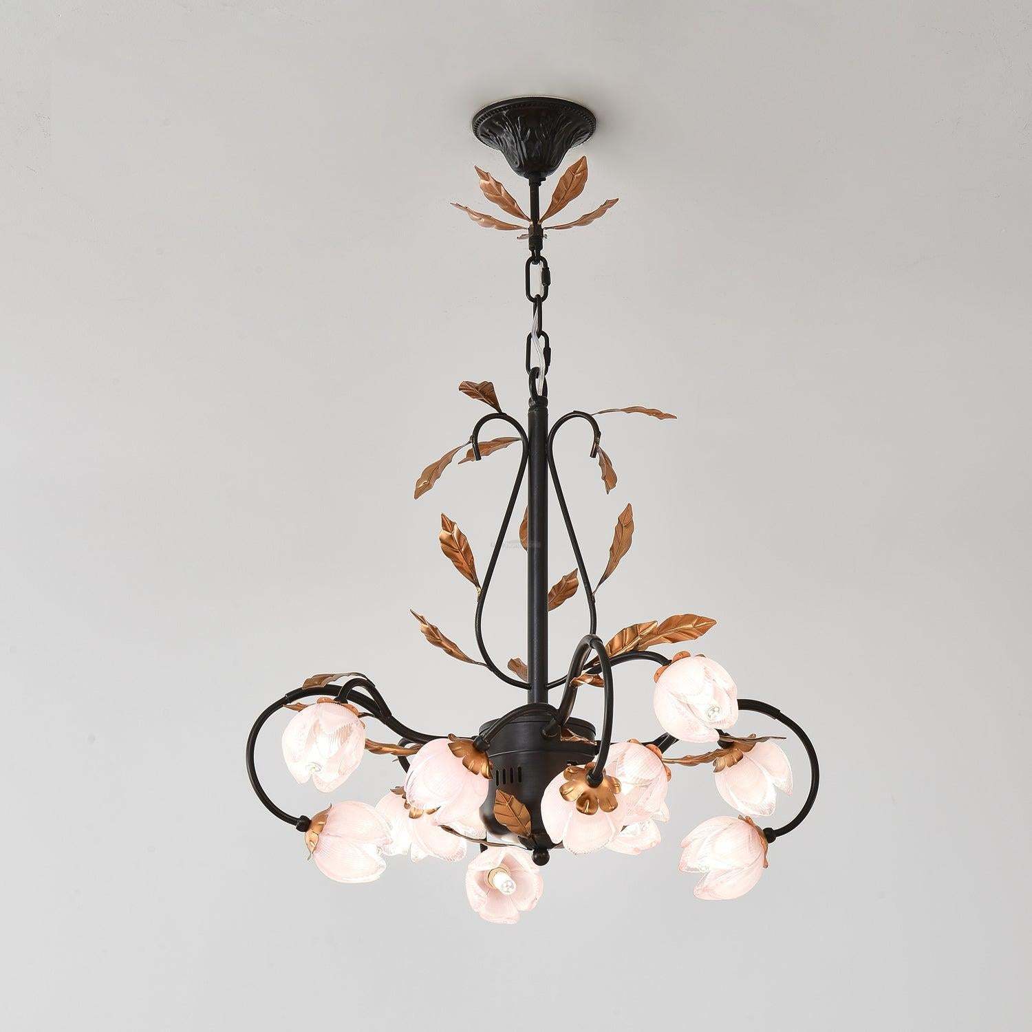 Pink Flower Blossom Chandelier Φ 22.8″-Sylvia Space