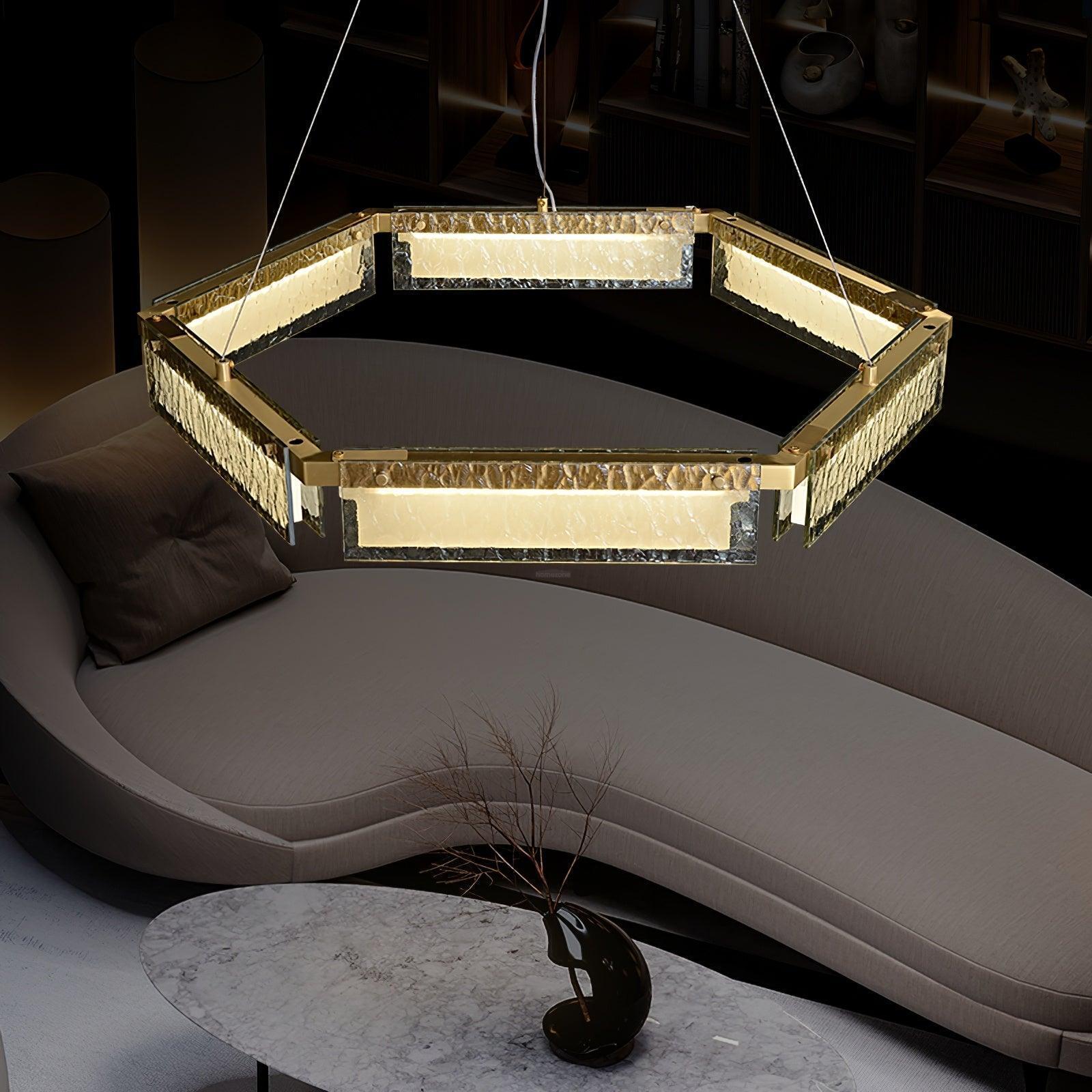 Asner LED Chandelier ∅ 27.5″-Sylvia Space